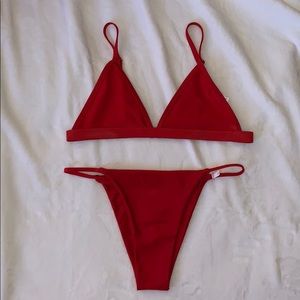 Red Bikini Swimsuit